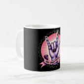 Meisjes geven niet om feminisme koffiemok (Voorkant links)