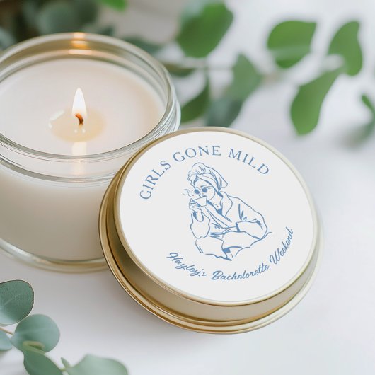 Meisjes Gewoon Mild Spa Bachelorette Feest Ronde Sticker