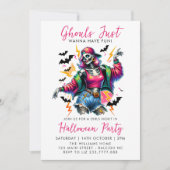 Meisjes Ghouls Night Out Volwassen Halloween Party Kaart (Voorkant)