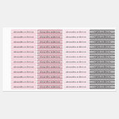 Meisjes Gingham Kinderen Naam  Labels (Vel)