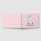 Meisjes Giraffe Baby shower Gastenboek (Volledig)