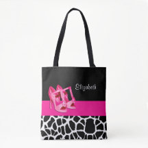 Meisjes Giraffe printroze pompen en naam