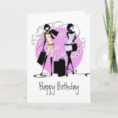 Meisjes girly mode diva's vrienden PERSONALISEREN Kaart (Voorkant)