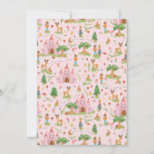 Meisjes Girly Roze Prinses Sprookje Kids Verjaarda Kaart (Achterkant)