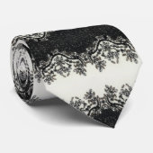 Meisjes  glamour zwart wit flessenpatroon stropdas (Opgerold)