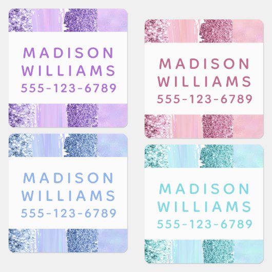 Meisjes Glitter Chic Modern Persoonlijke kleding Labels (Groep)