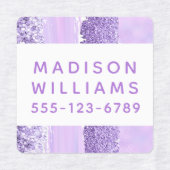 Meisjes Glitter Chic Modern Persoonlijke kleding Labels (Design 1)