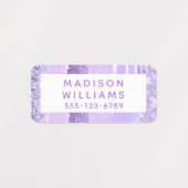 Meisjes Glitter Chic Modern Persoonlijke kleding Labels (Design 1)