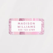 Meisjes Glitter Chic Modern Persoonlijke kleding Labels (Design 2)