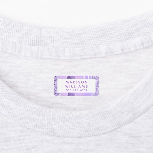 Meisjes Glitter Chic Modern Persoonlijke kleding Labels (Aangebracht)
