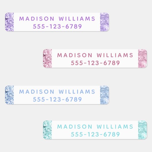 Meisjes Glitter Chic Modern Persoonlijke kleding Labels (Groep)
