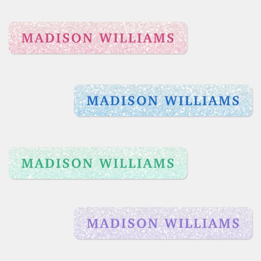 Meisjes Glitter Chic Modern Persoonlijke kleding Labels (Groep)