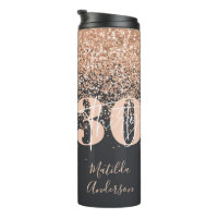 Meisjes glitter gladde moderne 30e verjaardag ther