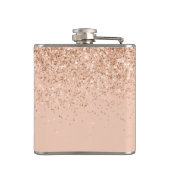 Meisjes glitter glinsteren moderne 21ste verjaarda heupfles (Achterkant)