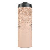 Meisjes glitter glinsteren moderne 21ste verjaarda thermosbeker (Voorkant)