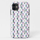 Meisjes Glitter Hearts Case-Mate iPhone Case (Achterkant)