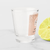 Meisjes glitter smaken modern verjaardagsglas shot glas (Links)