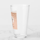 Meisjes glitter smaken moderne 30e verjaardag  glas (Links)