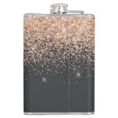 Meisjes glitter smaken moderne 30e verjaardag  heupfles (Achterkant)