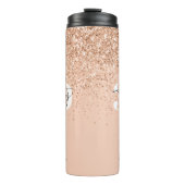 Meisjes glitter smaken moderne 30e verjaardag thermosbeker (Voorkant)