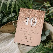 Meisjes glitter smulkle moderne 40e verjaardag