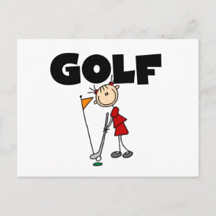 Meisjes GOLF Briefkaart