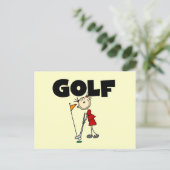 Meisjes GOLF Briefkaart (Staand voorkant)