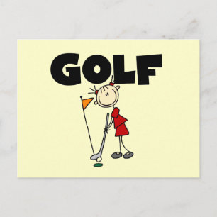 Meisjes GOLF Briefkaart