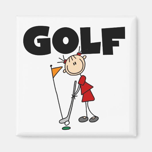 Meisjes GOLF Magneet (Voorkant)