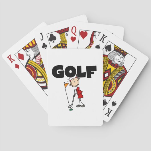 Meisjes GOLF Pokerkaarten (Achterkant)
