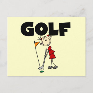 Meisjes GOLF T-shirts en cadeaus Briefkaart