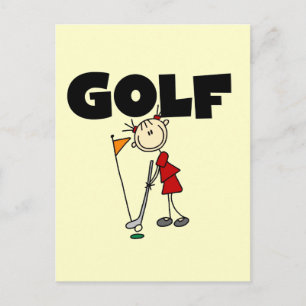 Meisjes GOLF T-shirts en cadeaus Briefkaart