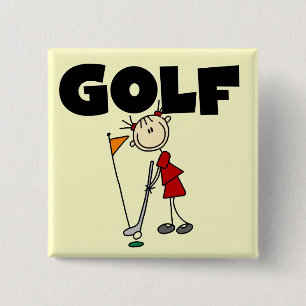 Meisjes GOLF T-shirts en cadeaus Vierkante Button 5,1 Cm
