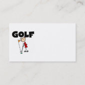 Meisjes GOLF Visitekaartje (Achterkant)