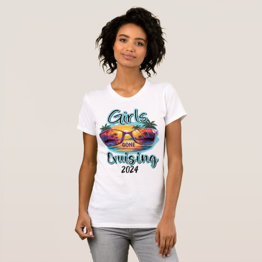 Meisjes Gone Cruising Matching Cruise Shirten T-shirt (Voorkant volledig)