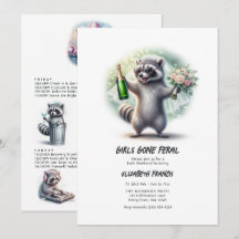 Meisjes Gone Feral Grappige Wasbeer Bachelorette