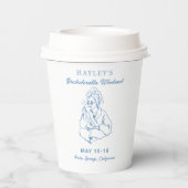 Meisjes Gone Girls Spa Bachelorette Feest Papieren Bekers (Achterkant)