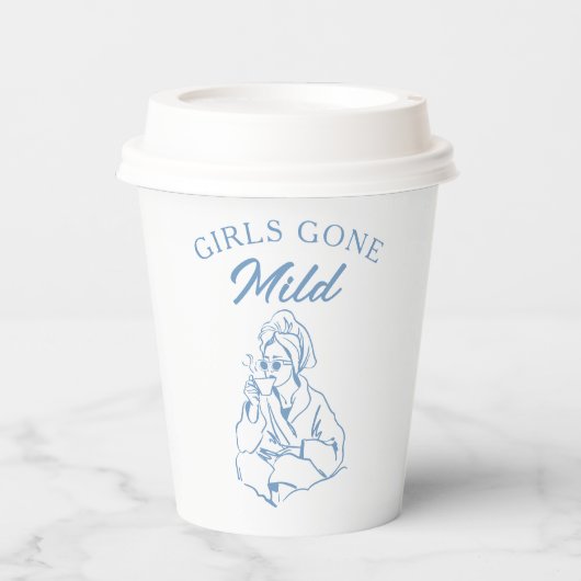 Meisjes Gone Girls Spa Bachelorette Feest Papieren Bekers (Voorkant)