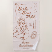 Meisjes Gone Mild Bachelorette Party Spa Handdoek (Voorkant)