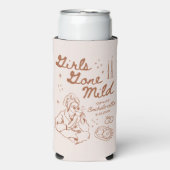 Meisjes Gone Mild Bachelorette Slim Koelboxxen Seltzer Blikjeskoeler (Seltzer Voorkant)