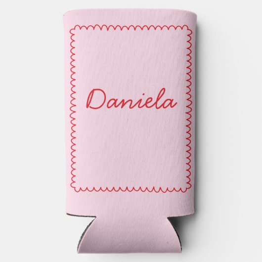 Meisjes Gone Mild Hand Getrokken Low-Key Bachelore Seltzer Blikjeskoeler (Achterkant)