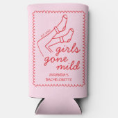 Meisjes Gone Mild Hand Getrokken Low-Key Bachelore Seltzer Blikjeskoeler (Voorkant)