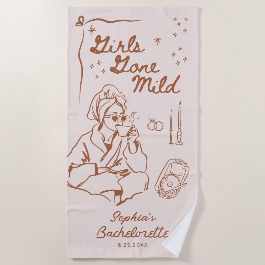 Meisjes Gone Mild Meisjesuitstap Spa Handdoek (Voorkant)