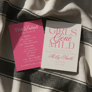 Meisjes Gone Mild Roze Bachelorette Reisplan Kaart