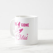 Meisjes Gone Mild Roze Spa Bachelorette Feest Koffiemok (Voorkant links)