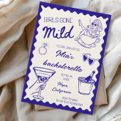 Meisjes Gone Mild Spa Dag Bachelorette Hand geteke Kaart