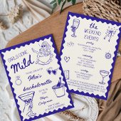 Meisjes Gone Mild Spa Dag Bachelorette Hand geteke Kaart