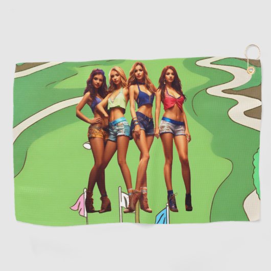 Meisjes Gone Wild Golfhanddoek (Horizontaal)