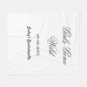 Meisjes Gone wild vrijgezellenfeest naam bruid dat Fleece Deken (Voorkant (Horizontaal))