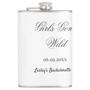 Meisjes Gone wild vrijgezellenfeest naam bruid dat Heupfles